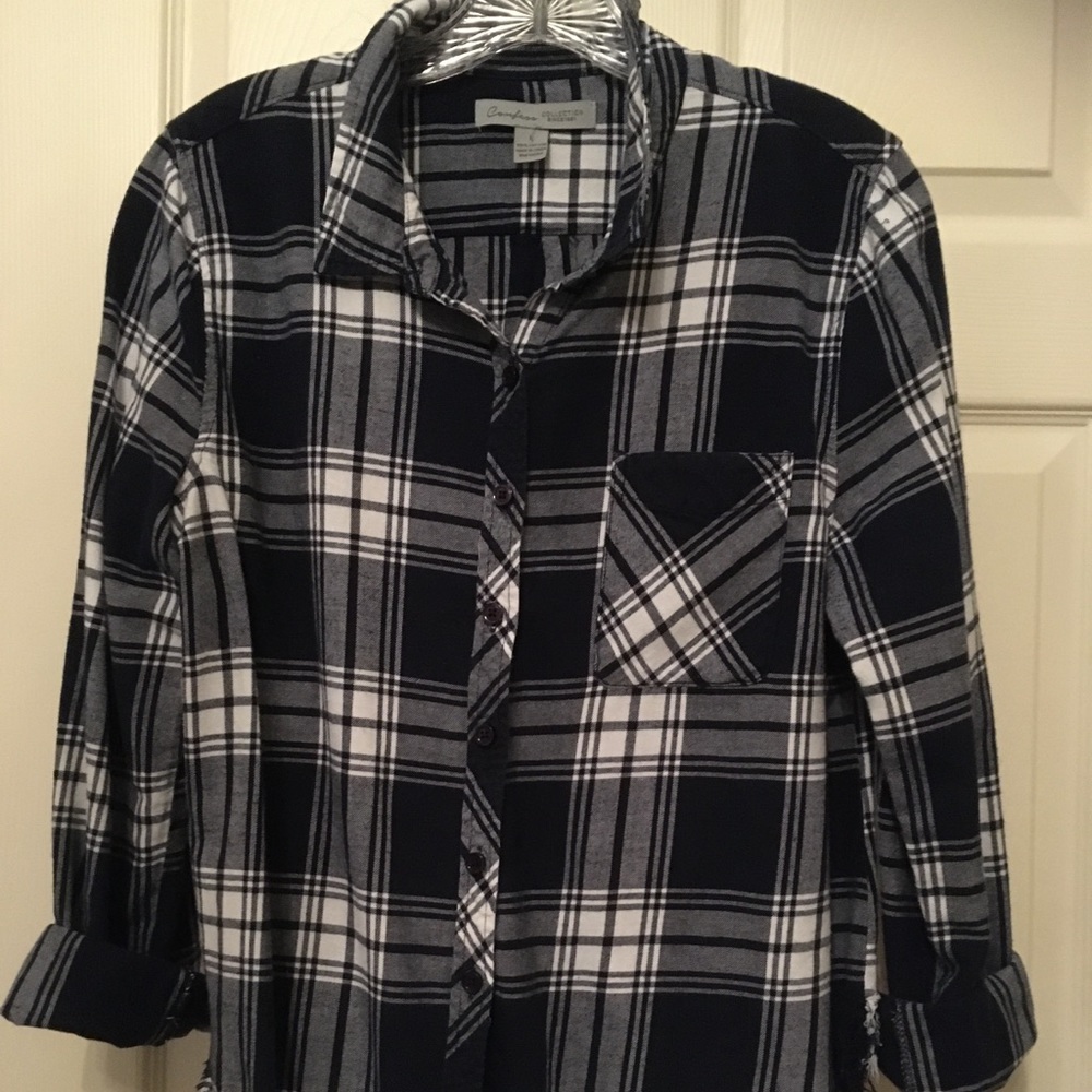 Confess Collection Casual Fringed Bottom Blouse